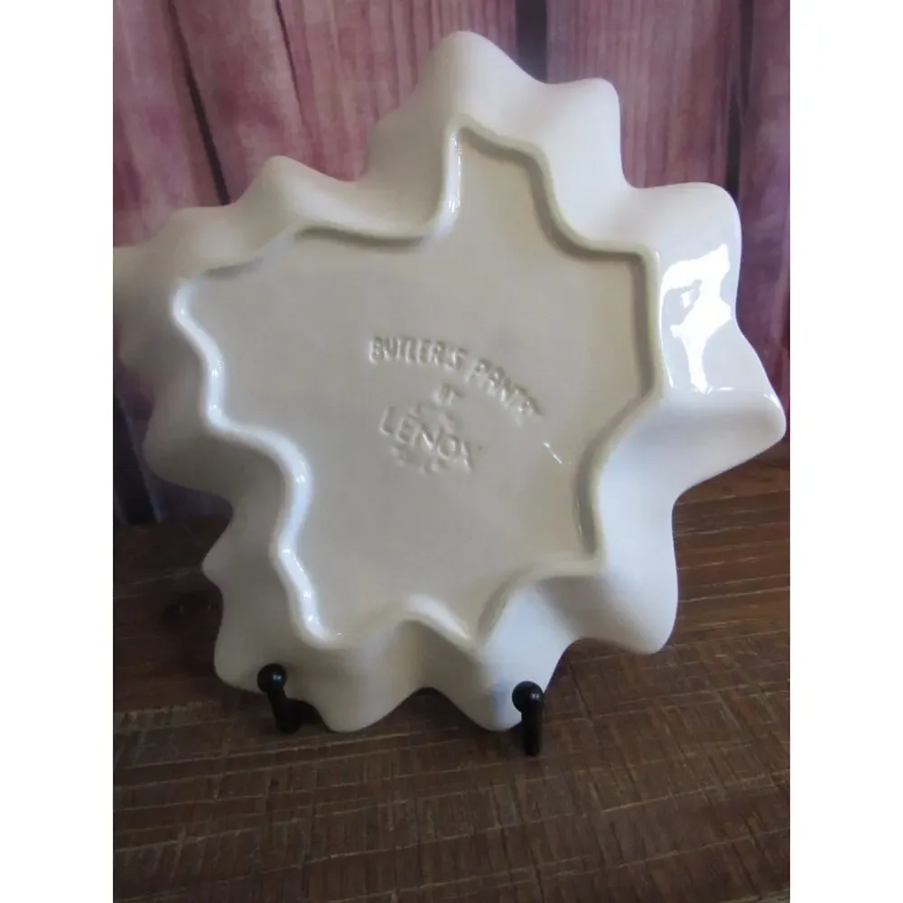 Vtg Lenox Butler’s Pantry Harvest Set 2 Maple Leaf Accent Dishes Plates Retired